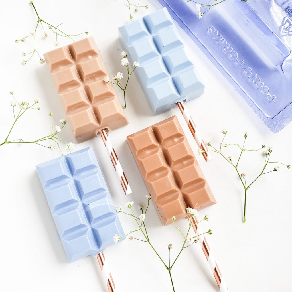 Forma De Acetato Confeitaria Tablete No Palito