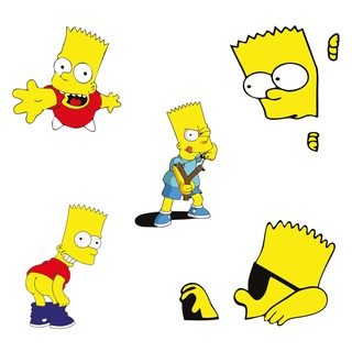 Adesivo de Carro Notebook Decorativo - Bart Simpson - 10 Centímetros