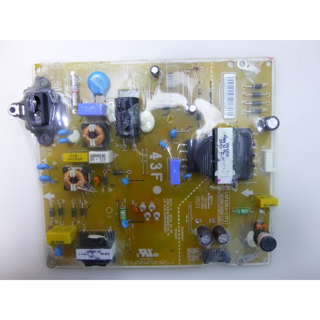 placa da fonte tv lg 43lj5500 / eax67264001
