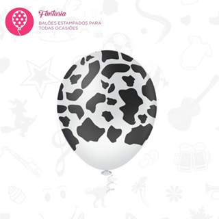 Balões Vaquinha Fazendinha Vaca Pic Pic 25 un em Oferta na Shopee