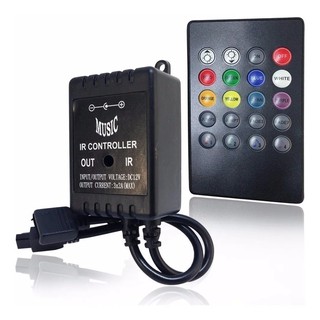 Controle Rítmico Sensível Ao Som Para Fita Led Rgb 3528 5050