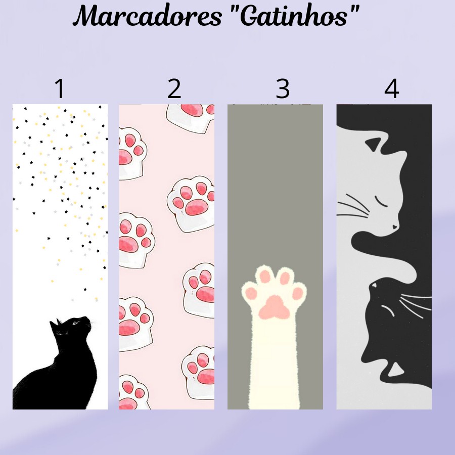 Marcador de livros de gatinhos Plastificado (com ou sem tassel) em Oferta na Shopee