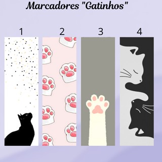 Marcador de livros de gatinhos Plastificado (com ou sem tassel) em Oferta na Shopee