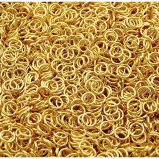2.000aprox. Argola Metal P/ Bijuterias - Dourado - 4mm. em Oferta na Shopee