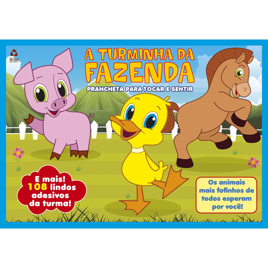 Turminha da Fazenda - Prancheta para Tocar e Sentir em Oferta na Shopee