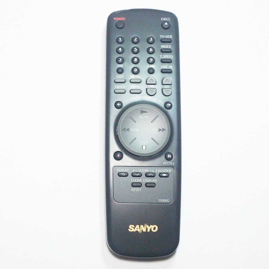 Controle Remoto Original Vídeo Cassete Sanyo modelo 10300g Item raridade