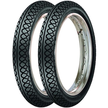 Par Pneu Dianteiro e Traseiro 60/100-17+275-17 Maggion Street Yamaha Crypton Aro 17