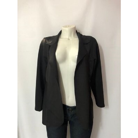 Blazer em neoprene preto