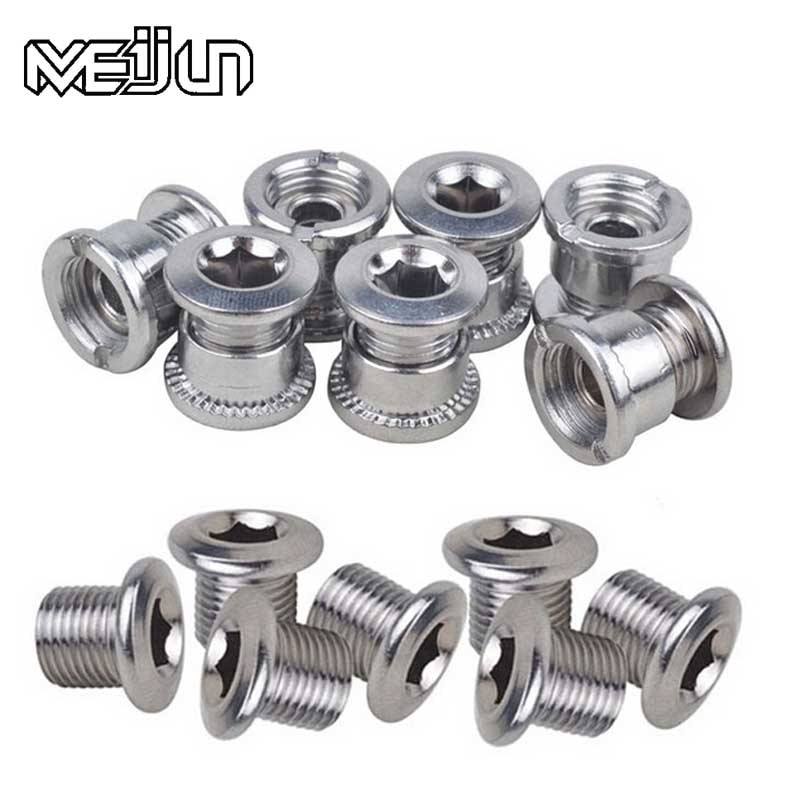 cycling tools Bicycles Chain Wheel Crankset Monolock Double Screws Bolts Nut Parts