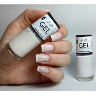 Kit 02 Esmaltes Efeito Gel Francesinha Bella Brazil 828 829 Seca sem Cabine + Cor e Durabilidade em Oferta na Shopee