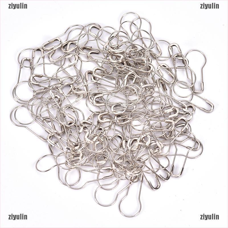 【 ZIY 】 100Pcs Pinos Calabash Em Forma De Cabaça Clipes De Metal Etiqueta De Suporte De Ponto De Tricô — imagem 2 de 2