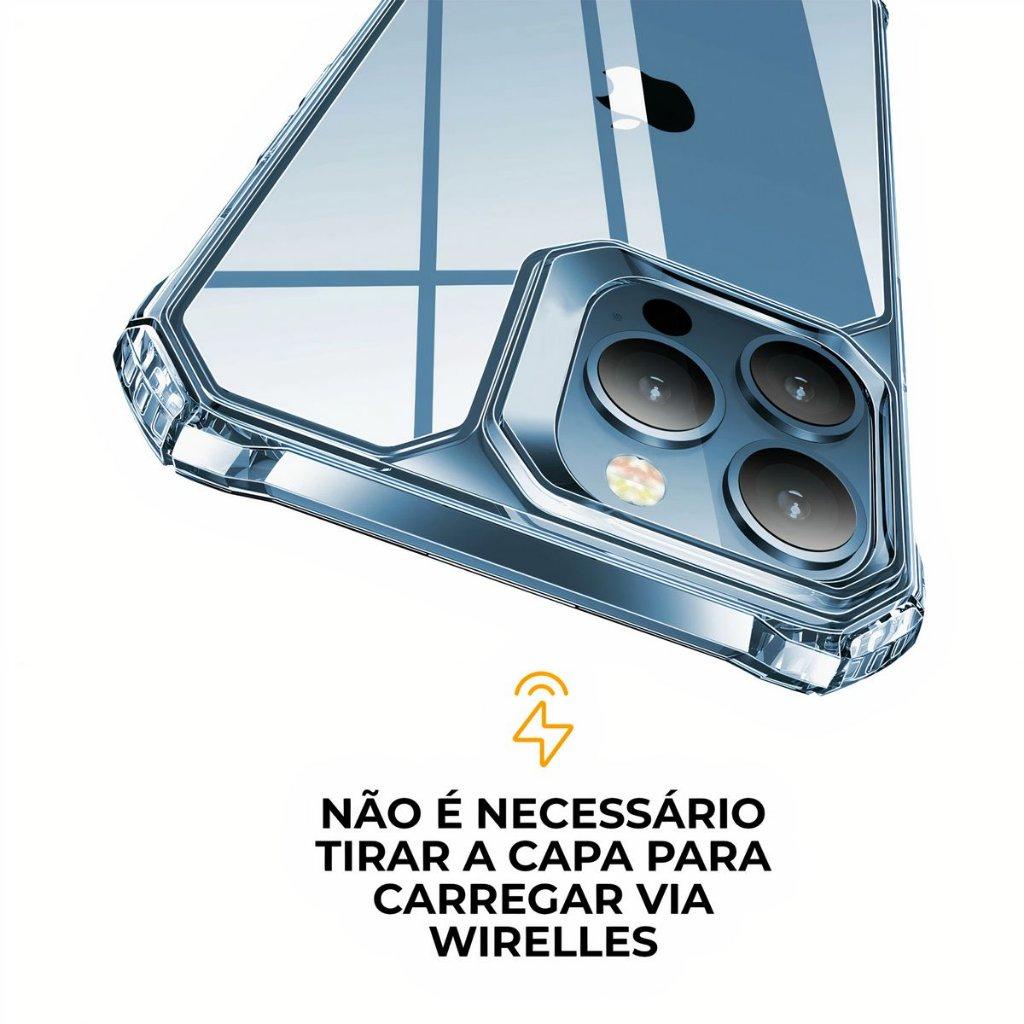 Detalhes do Capa Case Capinha para iPhone 13 Pro Max - Clear Proof - Gshield