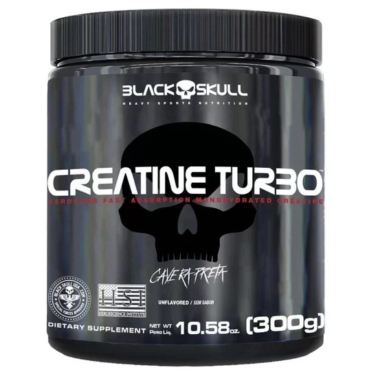 Creatina Turbo 300g Black Skull