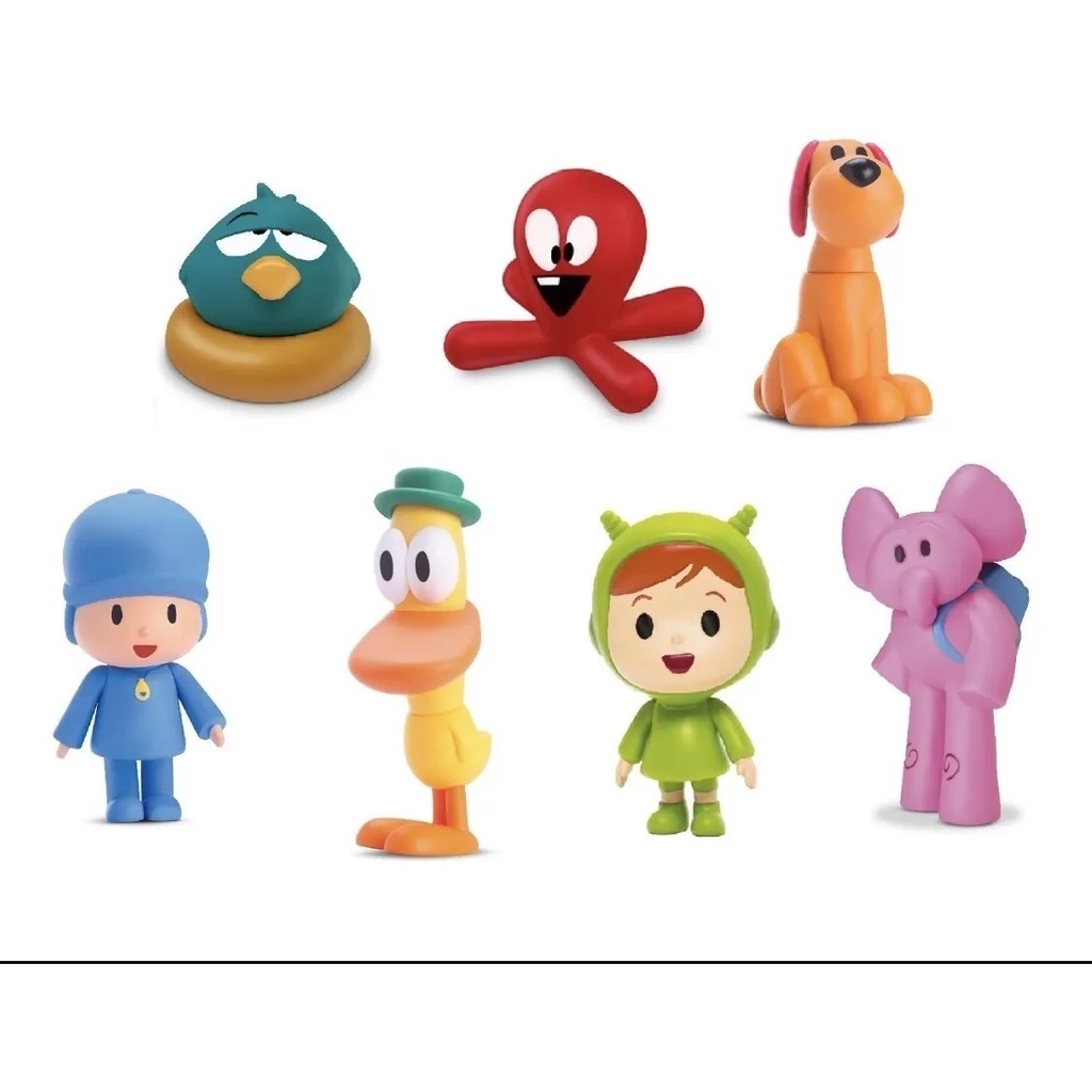 Boneco Vinil Turma Do Pocoyo Elly Nina Fred Sonequita Pato Loula ...