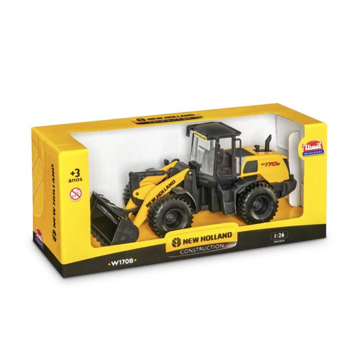 Miniatura Brinquedo Trator Pá Carregadeira W170b New Holland