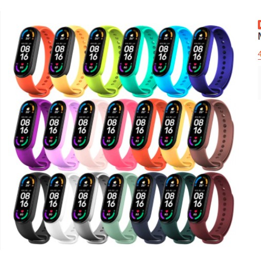 Pulseira Silicone Xiaomi Mi Band 5 colorido