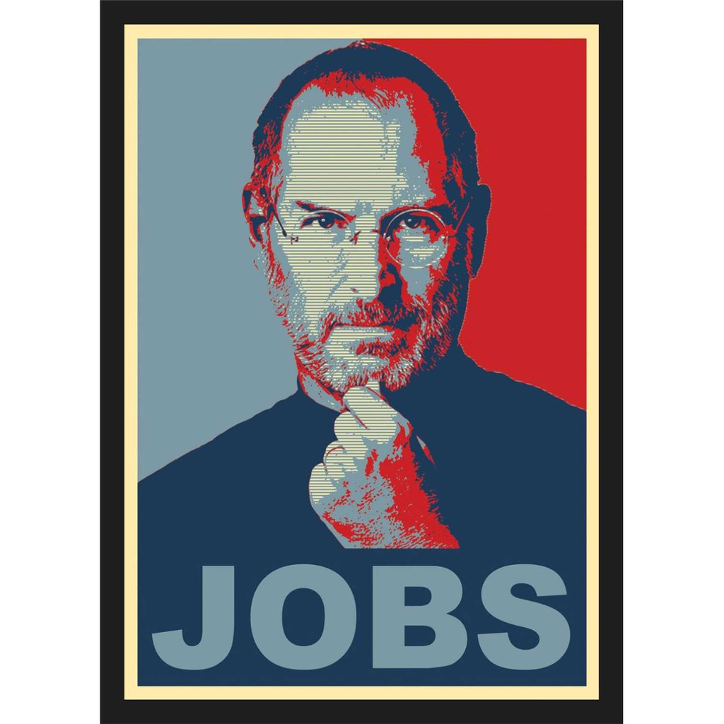 Quadro Decorativo Steve Jobs Informático Salas Decorações Com Moldura T0002 M