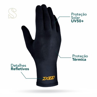 Luva Moto Thermic X11 Segunda Pele Térmica Bike Frio Proteção Solar Uv50+