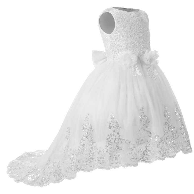 vestido longo infantil branco