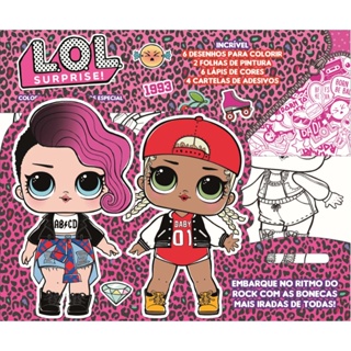 LOL Surprise - Colorindo com Adesivos Especial em Oferta na Shopee