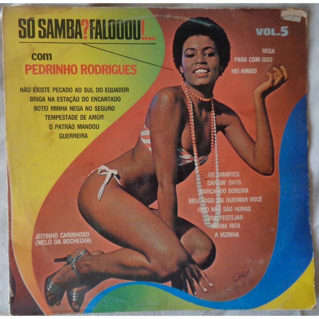 Lp Pedrinho Rodrigues 1978 Só Samba Falou Vol.5, Disco Vinil