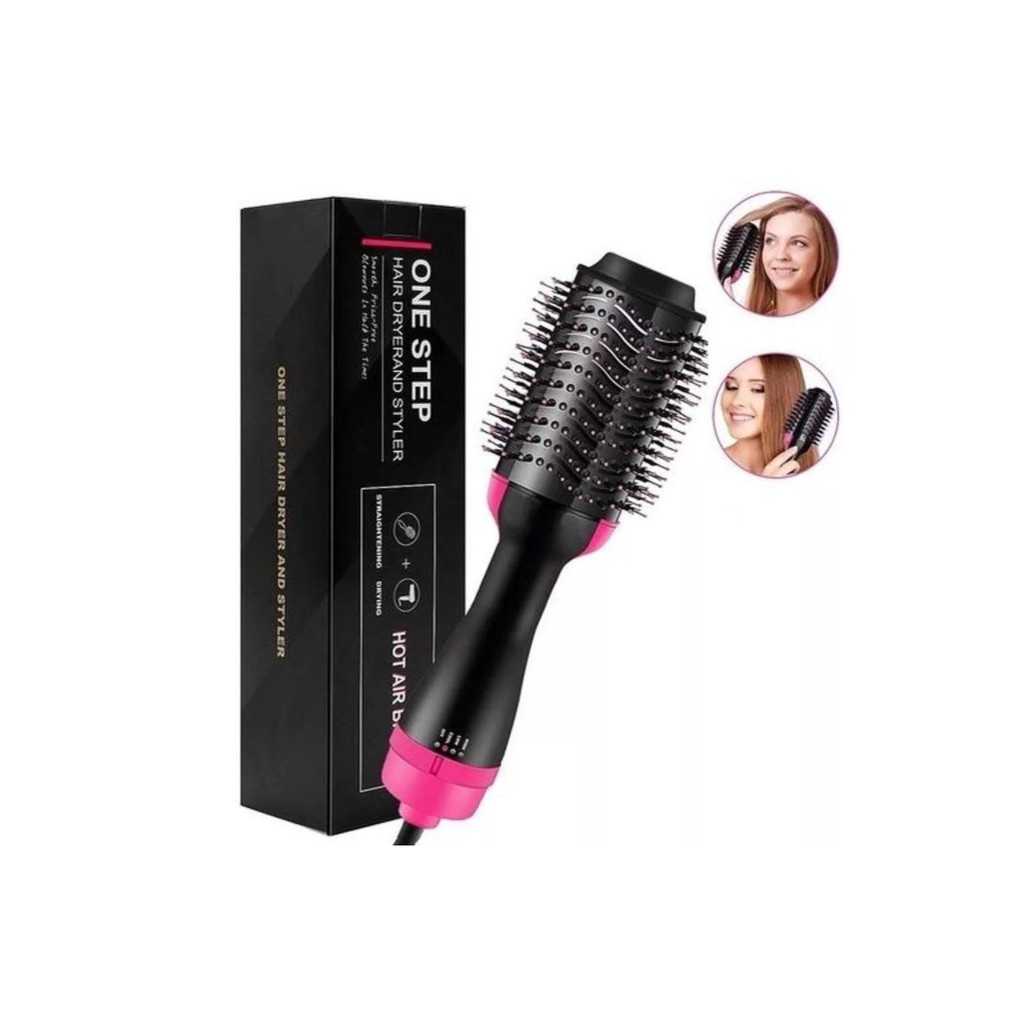 Escova Secadora one Step Modela alisa seca Hot Hair Brush