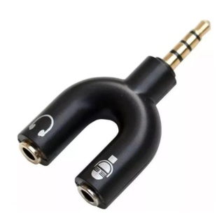 Adaptador Para Fone Headset Microfone Lapela P2 X P3 Áudio