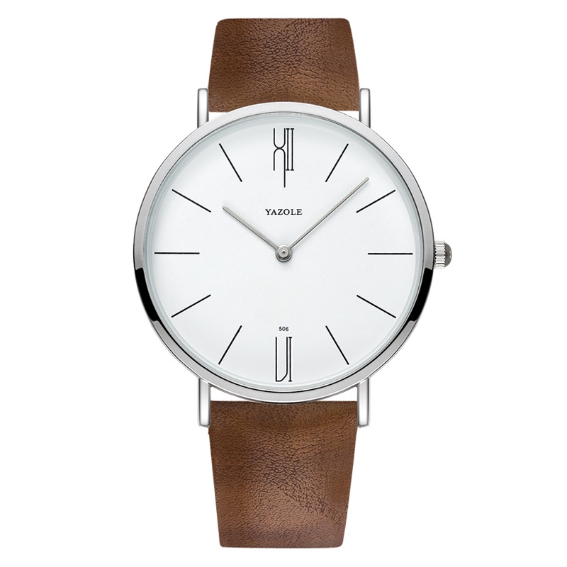 YAZOLE Relógios Masculinos 2025 Moda Simples Relógio Masculino De Pulso Ultra Fino Quartzo À Prova D'água em Oferta na Shopee