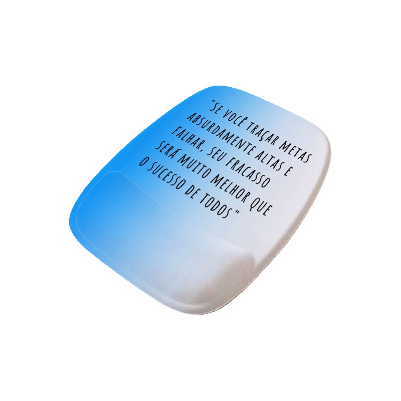 Mouse Pad Ergonomico Retangular Frases Empreendedor Sucesso 1