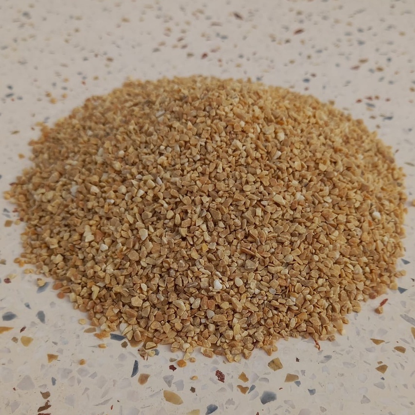 1KG OURO - PEDRISCO / Pedra para decoração de vasos cactos, suculentas e jardim. Embalagens com 1KG OURO