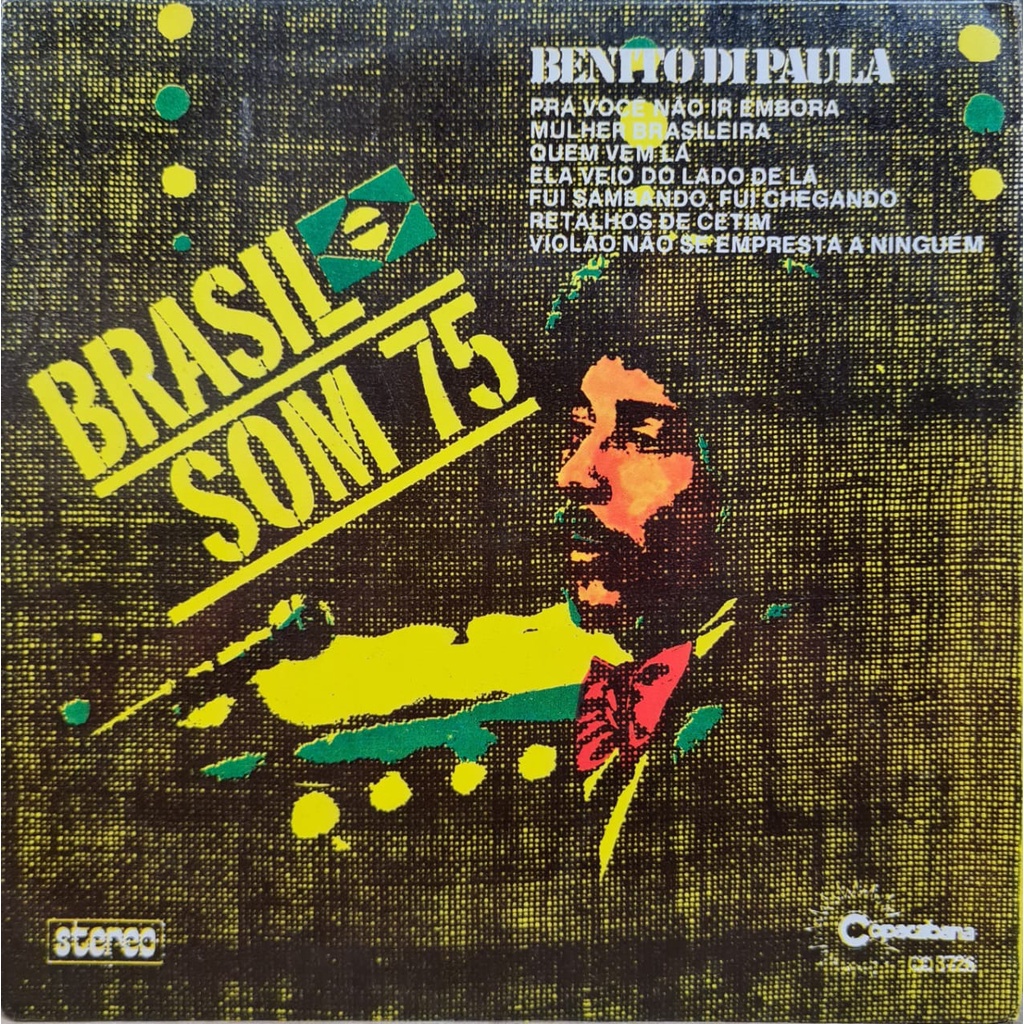 LP Disco Vinil Compacto - Benito Di Paula-  Brasil Som 75 - (1975)