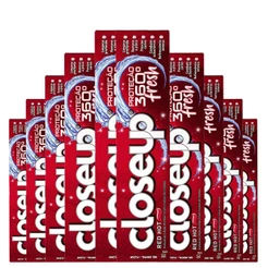 Kit 10 Creme Dental Em Gel Closeup Proteção 360º Fresh Red Hot 90g