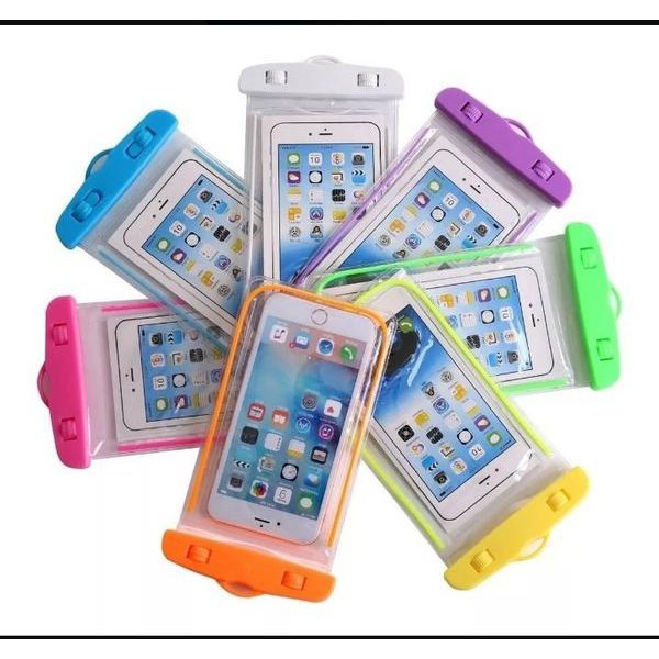 Capa Celular Bolsa  A Prova D'água Transparente Universal Proteção Impermeável Mergulhos Aquáticas Chuva