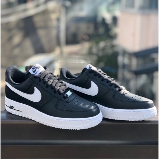 Tênis Nike Air Force 1 Preto E Branco Casual | Shopee Brasil