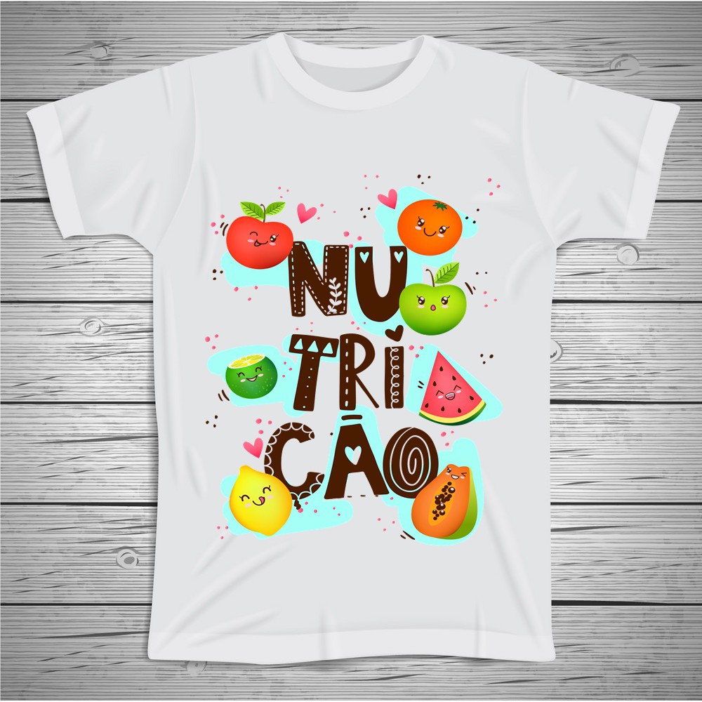 Camiseta com Estampa Profissão Nutrição
