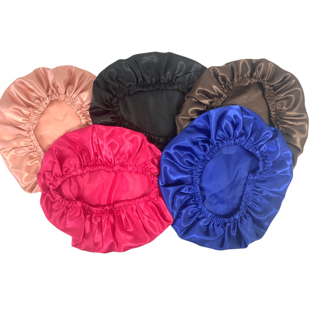 Touca De Cetim Antifrizz Para Dormir Cores Variadas | Shopee Brasil