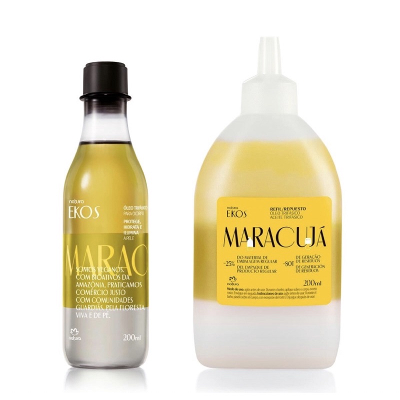 Kit Óleo Trifásico Maracujá Ekos Natura 200ml