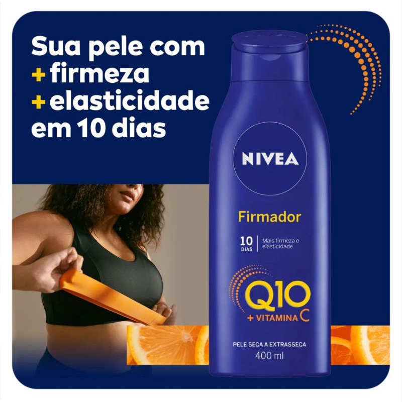 Detalhes do Hidratante Corporal Nívea Firmador Q10 Vitamina C 400mL