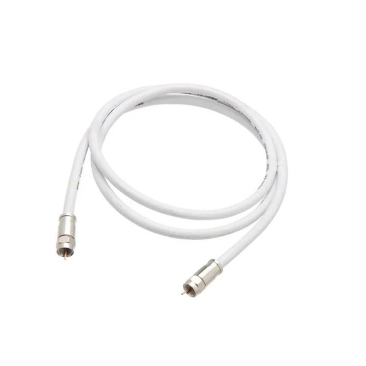 Cabo de Antena Coaxial Rg6 75ohm Curto com 50cm ( 50 centímetros ) para uso com a Net Sky Oi Tv Digital = Pronto para o Uso com conectores nas pontas
