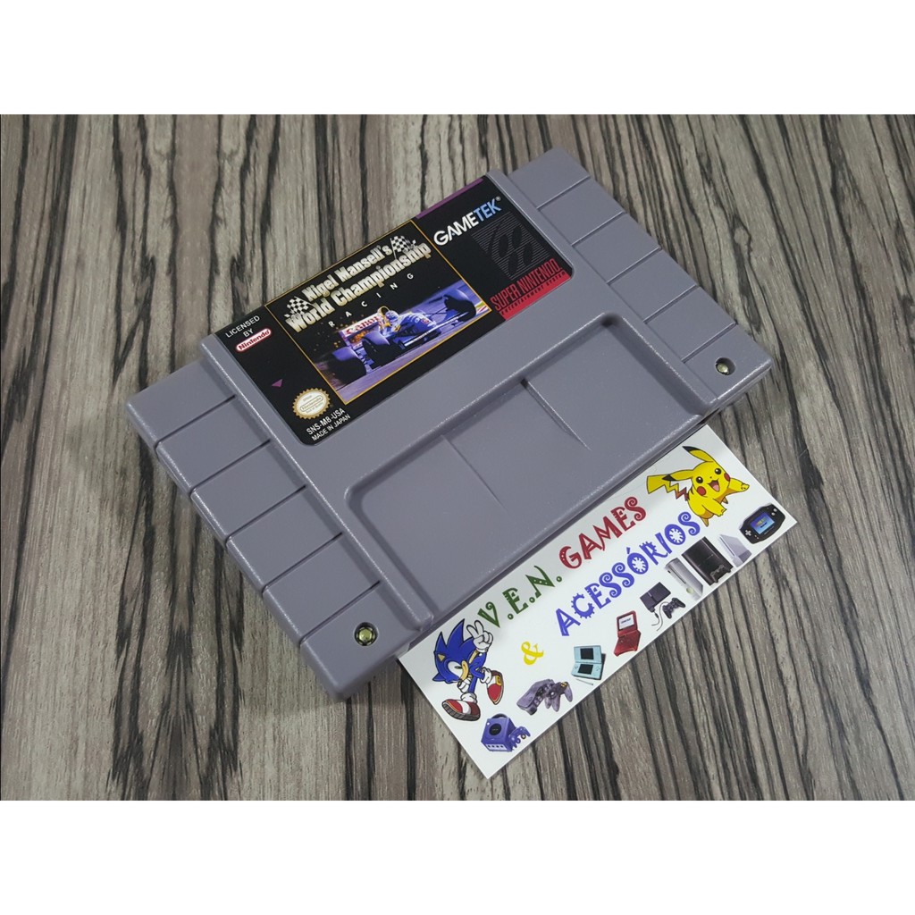 Jogo Nigel Mansell's World Championship Racing - Super Nintendo