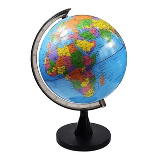 Globo Terrestre Pequeno Giratório Base de Plástico 17cm Altura em Oferta na Shopee