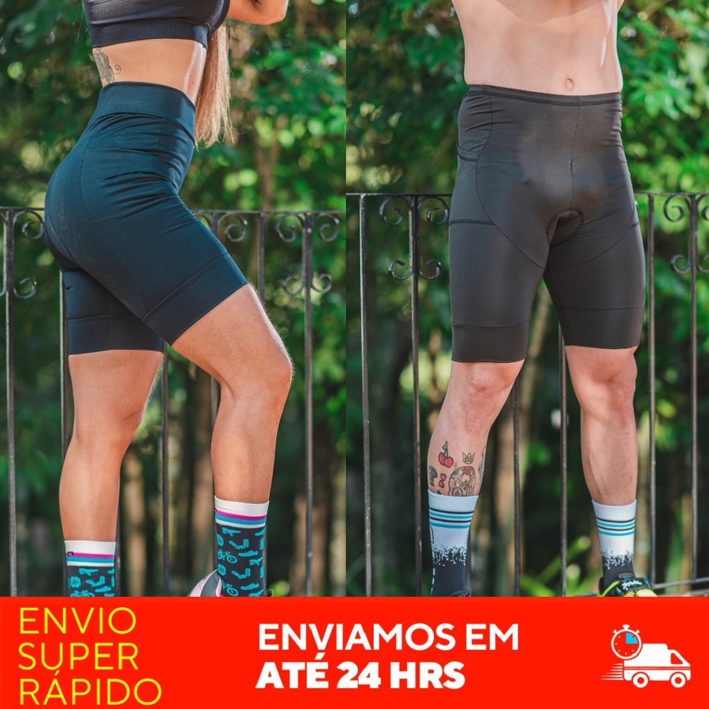 Short de Ciclista Bermuda Bike MTB Speed Promoção Ciclismo Alta Densidade para C