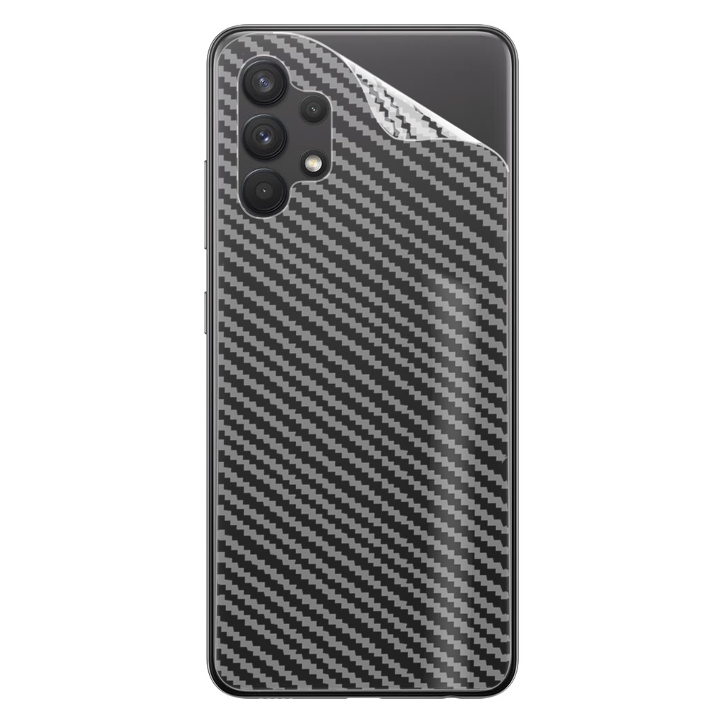 02 Película Fibra Carbono Skin Traseira Galaxy A32 4G A325 - Cell In Power25
