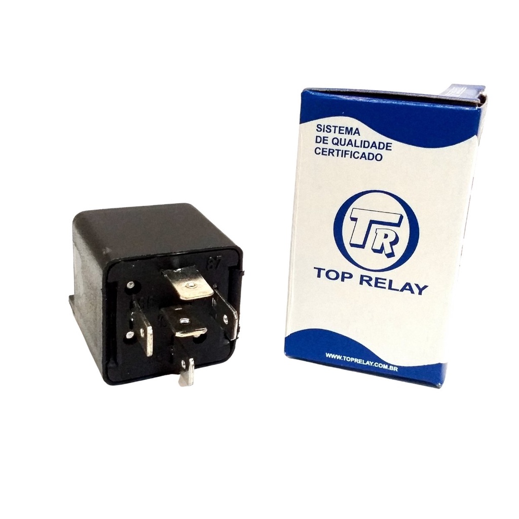 Rele Auxiliar De Partida 5 Pinos Universal 40a 12v Farol Com Suporte Fixação Tra 116213 Automotivo