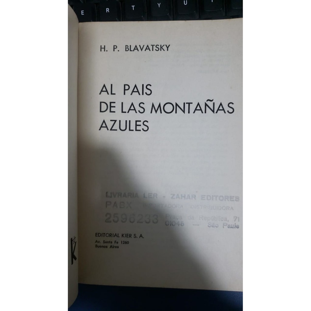 Al Pais De Las Montanas Azules -  (h.p. Blavatsky)