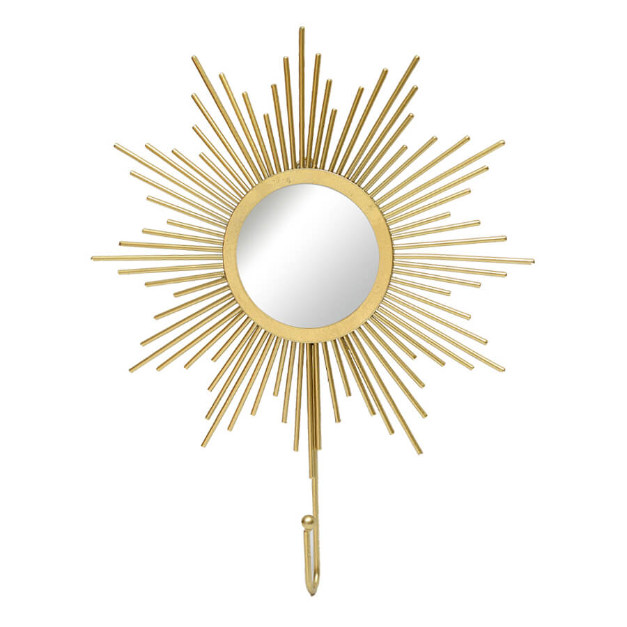 Cabideiro Gancho de Parede - Sol c/ Espelho | Shopee Brasil