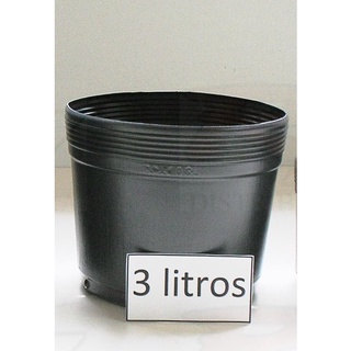 25 Vasos RDK de 3 Litros Embalagem de Plástico Fino Flexível Para Flores Mudas Plantas