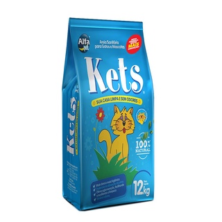 Areia Gatos Higienica Kets 12kg em Oferta na Shopee