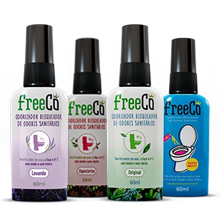 Bloqueador De Odores Sanitários - Freecô Pack 4 Fragrâncias - Escorrega ...