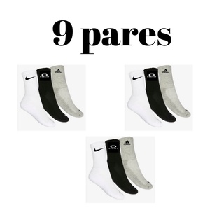 Combo kit cano alto médio unissex 38 ao 43 9 pares ou 3 pares